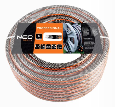 WĄŻ OGRODOWY 1/2"x50M, 6-WARSTWOWY NEO PROFESSIONAL WĄŻ OGRODOWY 1/2"x50M, 6-WARSTWOWY NEO PROFESSIONAL