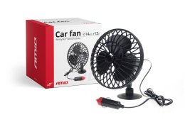 WENTYLATOR WIATRAK SAMOCHODOWY Z  PRZYSSAWKĄ MINIFAN 12V AMIO-02235