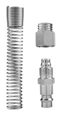 KOŃCÓWKA DO SZYBKOZŁĄCZKI Z WYJŚCIEM NA WĄŻ 8x10 MM