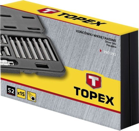 KOŃCÓWKI WKRĘTAKOWE TORx, ZESTAW 15 SZT. KOŃCÓWKI WKRĘTAKOWE TORx, ZESTAW 15 SZT.