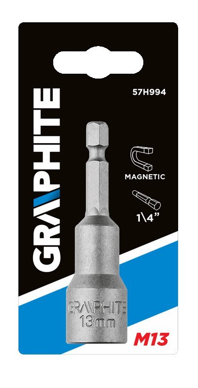 NASADKA MAGNETYCZNA 13 x 65 MM, TRZ PIEŃ 1/4" NASADKA MAGNETYCZNA 13 x 65 MM, TRZ PIEŃ 1/4"