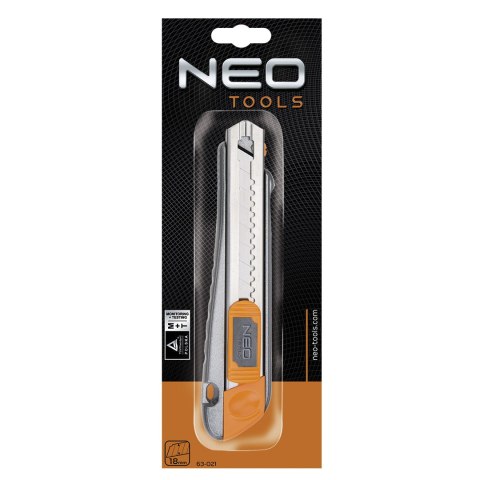 NÓŻ Z OSTRZEM ŁAMANYM 18 MM, METALOWY KOR PUS NÓŻ Z OSTRZEM ŁAMANYM 18 MM, METALOWY KOR PUS