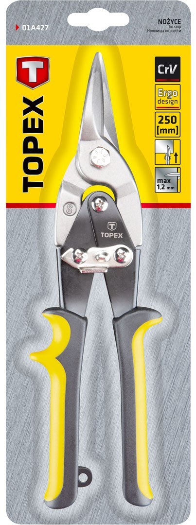 NOŻYCE DO BLACHY 250 MM, PROSTE NOŻYCE DO BLACHY 250 MM, PROSTE