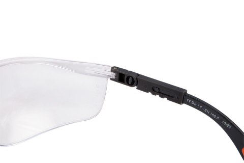 OKULARY OCHRONNE POLIWĘGLANOWE, BIAŁE SOCZEWKI OKULARY OCHRONNE POLIWĘGLANOWE, BIAŁE SOCZEWKI