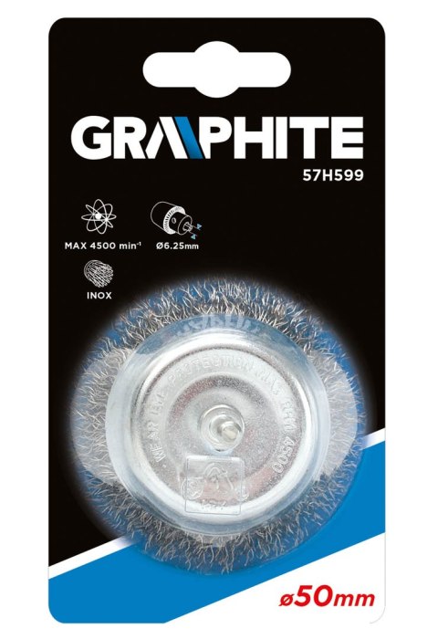 SZCZOTKA DRUCIANA DOCZOŁOWA Z TRZ PIENIEM 50 MM, INOX SZCZOTKA DRUCIANA DOCZOŁOWA Z TRZ PIENIEM 50 MM, INOX