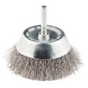 SZCZOTKA DRUCIANA DOCZOŁOWA Z TRZ PIENIEM 75 MM, INOX