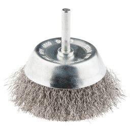 SZCZOTKA DRUCIANA DOCZOŁOWA Z TRZ PIENIEM 75 MM, INOX