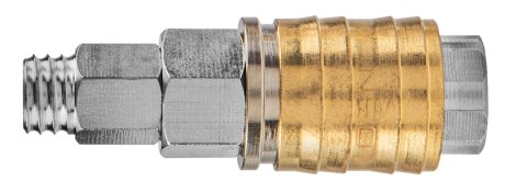 SZYBKOZŁĄCZKA DO KOM PRESORA Z WYJŚCIEM NA WĄŻ 6 x 8 MM SZYBKOZŁĄCZKA DO KOM PRESORA Z WYJŚCIEM NA WĄŻ 6 x 8 MM