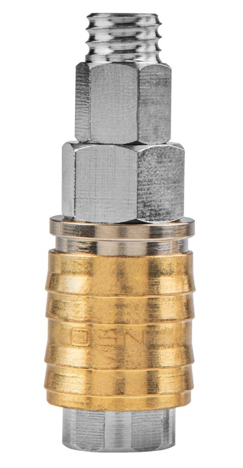 SZYBKOZŁĄCZKA DO KOM PRESORA Z WYJŚCIEM NA WĄŻ 8 x 10 MM SZYBKOZŁĄCZKA DO KOM PRESORA Z WYJŚCIEM NA WĄŻ 8 x 10 MM