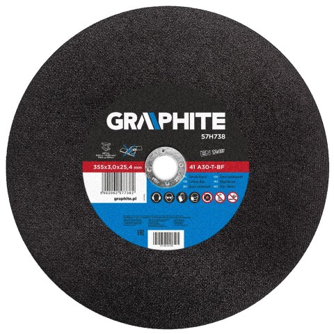 TARCZA TNĄCA DO METALU 355 x 3.0 x 25.4 MM 41 A30-T-BF TARCZA TNĄCA DO METALU 355 x 3.0 x 25.4 MM 41 A30-T-BF