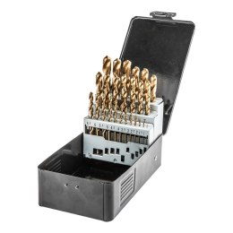 WIERTŁA DO METALU HSS-TIN 1.0-13.0 MM, ZESTAW 25 SZT.