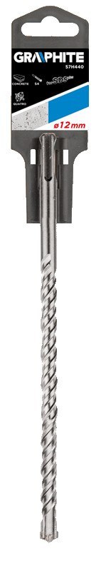 WIERTŁO DO BETONU SDS PLUS, 12 x 210 MM, S4, qUATRO