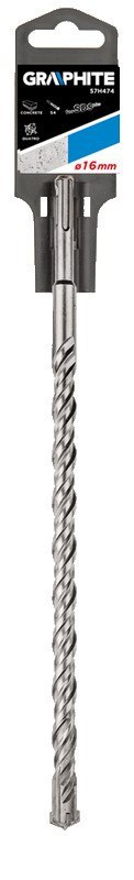 WIERTŁO DO BETONU SDS PLUS, 16 x 310 MM, S4, qUATRO