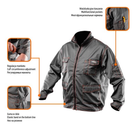 BLUZA ROBOCZA BASIC, ROZMIAR M/50 BLUZA ROBOCZA BASIC, ROZMIAR M/50
