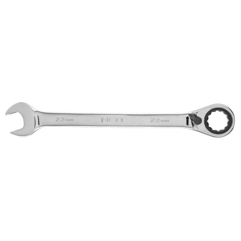 KLUCZ PŁASKO-OCZKOWY Z GRZECHOTKĄ I PRZEŁĄCZNIKIEM 22 MM KLUCZ PŁASKO-OCZKOWY Z GRZECHOTKĄ I PRZEŁĄCZNIKIEM 22 MM