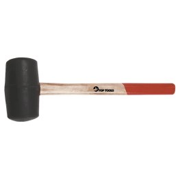 MŁOTEK GUMOWY 55 MM/320 G, TRZONEK DREWNIANY