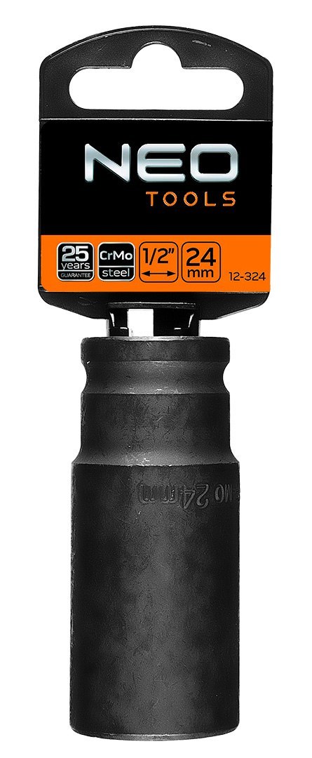 NASADKA UDAROWA 1/2" DŁUGA, 24 x 78MM , CR-MO NASADKA UDAROWA 1/2" DŁUGA, 24 x 78MM , CR-MO