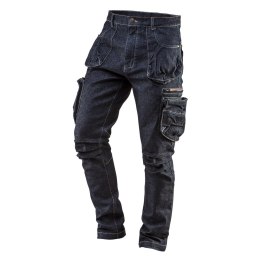 S PODNIE ROBOCZE 5-KIESZENIOWE DENIM, ROZMIAR XXXL