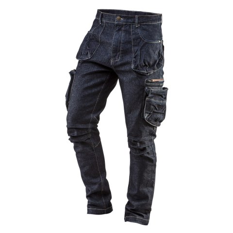 S PODNIE ROBOCZE 5-KIESZENIOWE DENIM, ROZMIAR XXXL