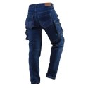 S PODNIE ROBOCZE DENIM, WZMOCNIENIA NA KOLANACH, ROZMIAR XXXL