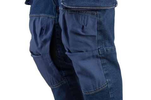 S PODNIE ROBOCZE DENIM, WZMOCNIENIA NA KOLANACH, ROZMIAR XXXL S PODNIE ROBOCZE DENIM, WZMOCNIENIA NA KOLANACH, ROZMIAR XXXL