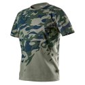 T-SHIRT ROBOCZY Z NADRUKIEM CAMO, ROZMIAR XXL