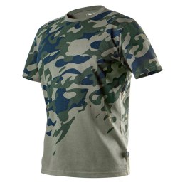 T-SHIRT ROBOCZY Z NADRUKIEM CAMO, ROZMIAR XXL