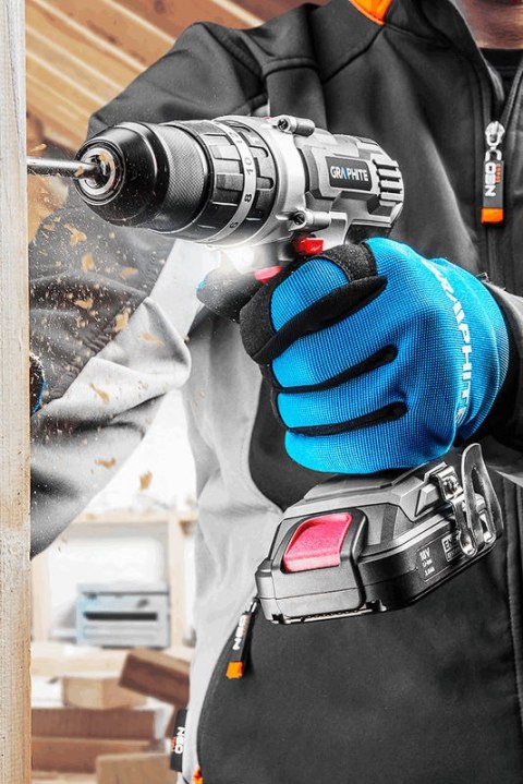 WIERTARKO-WKRĘTARKA AKUMULATOROWA Z UDAREM ENERGY+ 18V, LI-ION, UCHWYT 13 MM, BEZ AKUMULATORA WIERTARKO-WKRĘTARKA AKUMULATOROWA Z UDAREM ENERGY+ 18V, LI-ION, UCHWYT 13 MM, BEZ AKUMULATORA