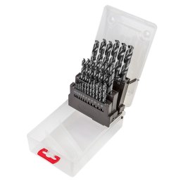 WIERTŁA DO METALU HSS-G, 1.0-13.0 MM, ZESTAW 25 SZT.