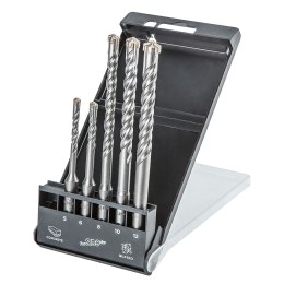 ZESTAW WIERTEŁ DO BETONU SDS PLUS, qUATRO, ZESTAW 5 SZT. - 5, 6 x 110 MM + 8, 10, 12 x 160 MM