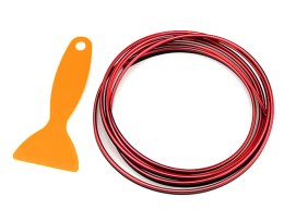 AG679 LISTWA OZDOBNA TUNING 5M RED