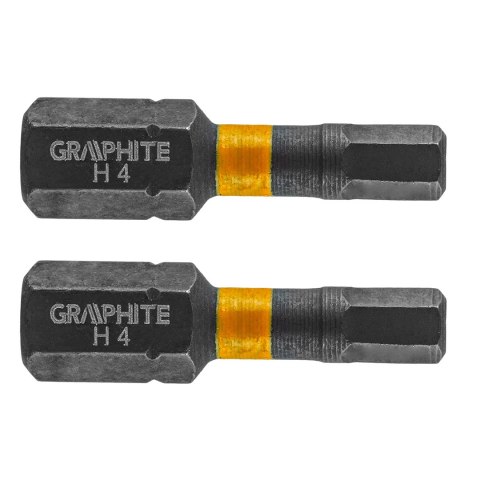 BITY UDAROWE HEX4 x 25 MM, 2 SZT. BITY UDAROWE HEX4 x 25 MM, 2 SZT.