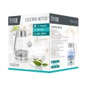 CZAJNIK ELEKTRYCZNY TEESA, SZKLANY + INOx, 2200 W, BIAŁY, 1,7 L