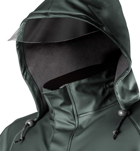 KURTKA PRZECIWDESZCZOWA PU/PVC, EN 343, ROZMIAR XL KURTKA PRZECIWDESZCZOWA PU/PVC, EN 343, ROZMIAR XL