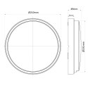 LAM PA LED MACLEAN, ŚCIENNO SUFITOWA, KOLOR BIAŁY, W 1100LM, 15W, IP54, KOLOR ŚWIATŁA NATURALNY BIAŁY (4000K), MCE342