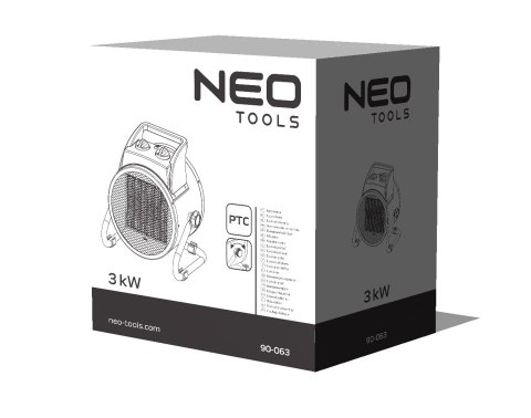 NAGRZEWNICA ELEKTRYCZNA CERAMICZNA PTC 3KW NAGRZEWNICA ELEKTRYCZNA CERAMICZNA PTC 3KW