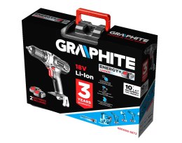 WIERTARKO-WKRĘTARKA AKUMULATOROWA ENERGY+ 18V, LI-ION, UCHWYT 13 MM, 2 AKU 2AH, ŁAD, WALIZKA