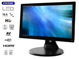 MONITOR DOTYKOWY I PS LED 15.6CALI FULL HD VGA HDMI USB AV 12V 230V