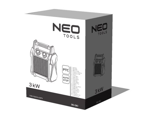 NAGRZEWNICA ELEKTRYCZNA CERAMICZNA PTC, 3KW NOWY MODEL NAGRZEWNICA ELEKTRYCZNA CERAMICZNA PTC, 3KW NOWY MODEL