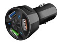 PLS34H ŁADOWARKA SAMOCHODOWA 3xUSB qC