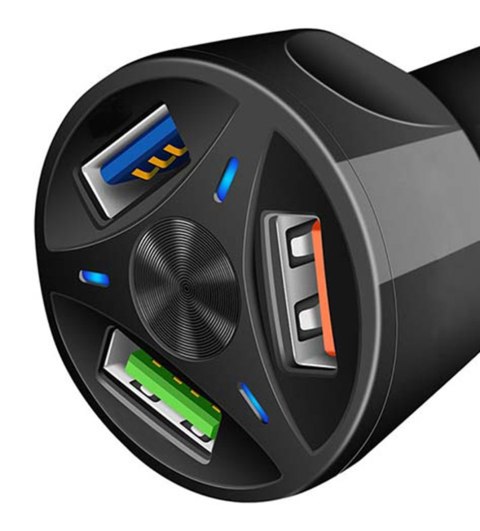PLS34H ŁADOWARKA SAMOCHODOWA 3xUSB qC PLS34H ŁADOWARKA SAMOCHODOWA 3xUSB qC