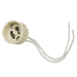 GNIAZDO  PRZYŁĄCZENIOWE MACLEAN, O PRAWKA CERAMICZNA GU10, 250V~, MAx.  PRĄD ZNAMIONOWY 2A, DŁUGOŚĆ  PRZEWODU 14CM, MCE428
