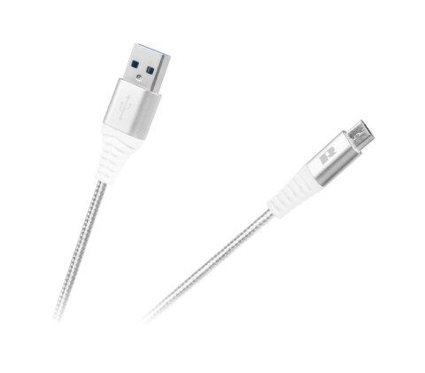 KABEL USB - USB MICRO REBEL 100 CM BIAŁY KABEL USB - USB MICRO REBEL 100 CM BIAŁY