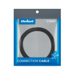 KABEL USB - USB MICRO REBEL 100 CM CZARNY