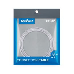 KABEL USB - USB TY PU C REBEL 100 CM BIAŁY