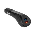 ŁADOWARKA SAMOCHODOWA REBEL 2xUSB 5100MA 15W Z FUNKCJĄ QUICK CHARGE 3.0
