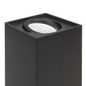 TUBA / O PRAWA NATYNKOWA MACLEAN,  PUNKTOWA, HALOGENOWA, KWADRATOWA, ALUMINIOWA, GU10, 80x80x115MM, KOLOR CZARNY, MCE426 B