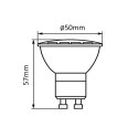 ŻARÓWKA LED MACLEAN, GU10, 7W, 220-240V~, 50/60HZ, BARWA CIE PŁA BIAŁA, 3000K, 490 LUMENÓW, MCE437 WW