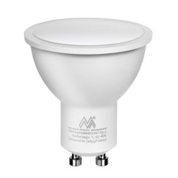 ŻARÓWKA LED MACLEAN, GU10, 7W, 220-240V~, 50/60HZ, BARWA NEUTRALNA BIAŁA, 4000K, 490 LUMENÓW, MCE437 NW
