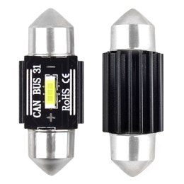 ŻARÓWKI LED CANBUS 1860 1SMD ULTRABRIGHT FESTOON C5W C10W C3W 31MM WHITE 12V 24V AMIO-02441